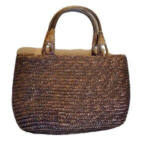 Rattan / Straw Purse - Bijoux Terner